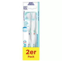 MERIDOL Tandborste mild dubbelpack, 2 stycken