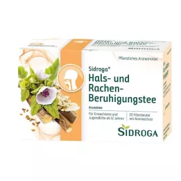 SIDROGA Lugnande tefilterpåse för hals och svalg, 20X1,75 g