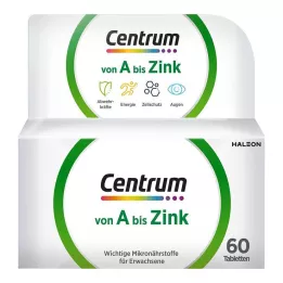 CENTRUM A-Zinktabletter, 60 st