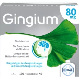 GINGIUM 80 mg filmdragerade tabletter, 120 st