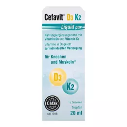 CEFAVIT D3 K2 Flytande pura droppar för oral användning, 20 ml