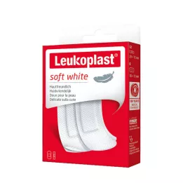 LEUKOPLAST mjuk vit Str.19x72mm 12St/38x72mm 8St, 20 St
