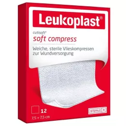 LEUKOPLAST Cutisoft Vlieskompr. 7.5x7,5 cm Sterile, 12 st