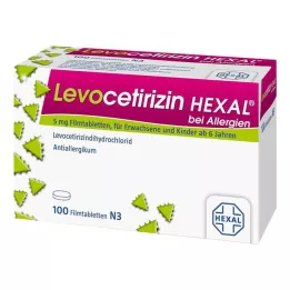 LEVOCETIRIZIN HEXAL för allergier 5 mg filmdragerade tabletter, 100 st