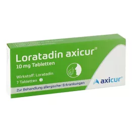 LORATADIN axicur 10 mg tabletter, 7 st