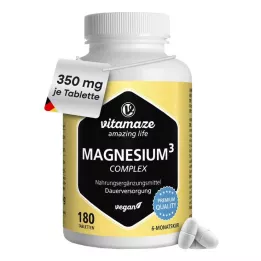 MAGNESIUM 350 mg komplex citrat/oxid/kol.vegan, 180 st