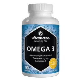 OMEGA-3 1000 mg EPA 400/DHA 300 högdoskapslar, 90 st