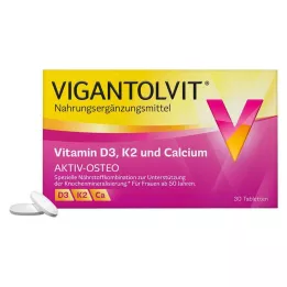 VIGANTOLVIT Vitamin D3 K2 Kalcium filmdragerade tabletter, 30 st
