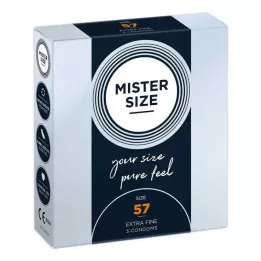 MISTER Storlek 57 kondomer, 3 st