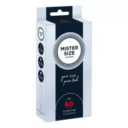 MISTER Storlek 60 kondomer, 10 st