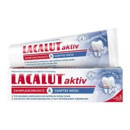 LACALUT aktivt tandköttsskydd &amp; mild vit tandkräm, 75 ml