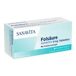 Folsyra Sanavita 5 mg tabletter, 100 st
