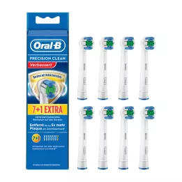 Oral-B Fästborste Precision Clean Bacteriensch.7 + 1, 8 st