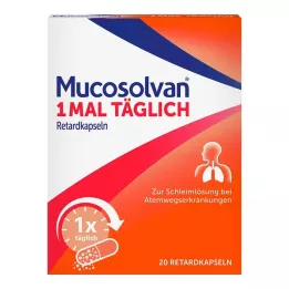 MUCOSOLVAN 1 gång dagligen kapslar med fördröjd frisättning, 20 st