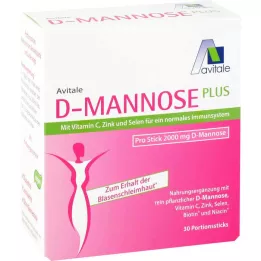 D-Mannose Plus 2000 mg pinnar, 30x2.47 g