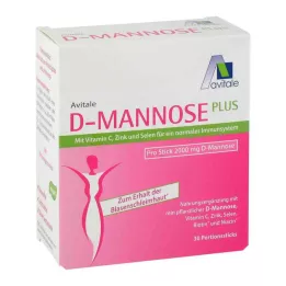 D-MANNOSE PLUS 2000 mg Sticks med vitaminer och mineraler, 30X2,47 g