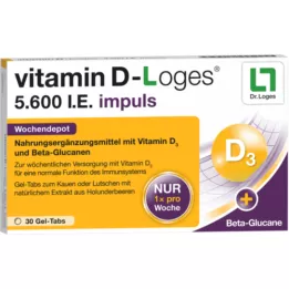 VITAMIN D-LOGES 5 600 IE impuls veckodepå KTA, 30 st