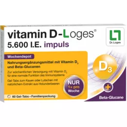 VITAMIN D-LOGES 5 600 IE impulsdepå veckovis KTA, 60 st