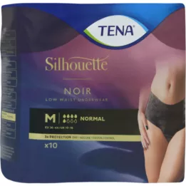 TENA SILHOUETTE Normal M Noir, 10 st