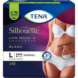TENA SILHOUETTE Normal L Blanc, 10 st