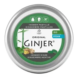 Ingefära Ginjer Pastiller Ekologisk Mint, 40 g