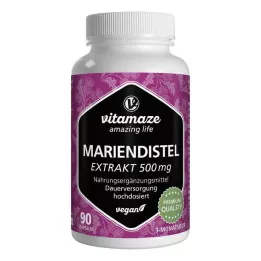 MARIENDISTEL 500 mg extrakt högdos veganska kapslar, 90 st