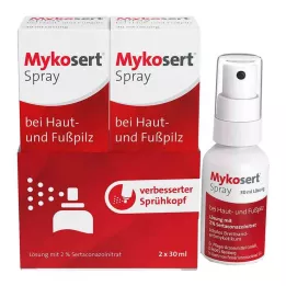 MYKOSERT Spray i svamp- och fotsvampen, 2x30 ml