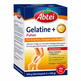 Abtei Gelatin plus vitamin C pulver, 400 g