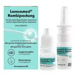 LEVOCAMED Combi 0,5 mg/ml AT + 0,5 mg/ml nässpray, 1 st