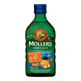 Möller`s Omega-3 Kids fruktsmaksolja, 250 ml