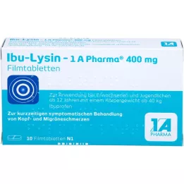 IBU-LYSIN 1A Pharma 400 mg filmdragerade tabletter, 10 st