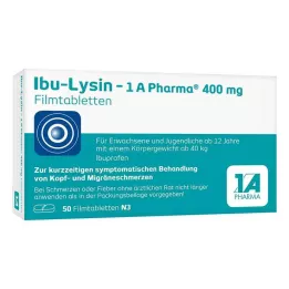 IBU-LYSIN 1A Pharma 400 mg filmdragerade tabletter, 50 st