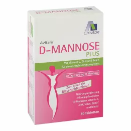 D-MANNOSE PLUS 2000 mg tabletter med vitaminer och mineraler, 60 st