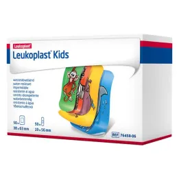 Leukoplast barnremsor 38x63mm / 19x56mm 50 stycken vardera, 100 stycken vardera