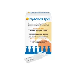 HYLOVIS Lipo Eye Drops Single Dike Pipettes, 30x0,4 ml