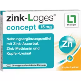 ZINK-LOGES Koncept 15 mg gastric saftres.kapseln, 30 st