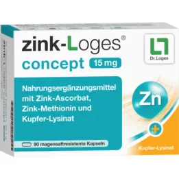 ZINK-LOGES Koncept 15 mg Gastric Saftres.Kapseln, 90 st