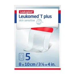 Leukomed® T plus hudkänslig 8x10 cm, 5 st