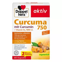 DOPPELHERZ Curcuma 750 kapslar, 60 stycken