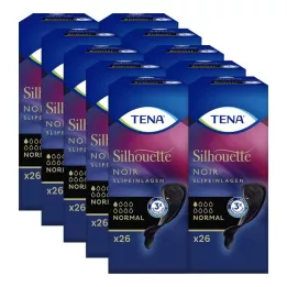 TENA SILHOUETTE Trosskydd normal noir, 26 st