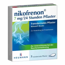 NIKOFRENON 7 mg/24 timmar depotplåster, 7 st