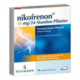 NIKOFRENON 14 mg/24 timmar depotplåster, 14 st