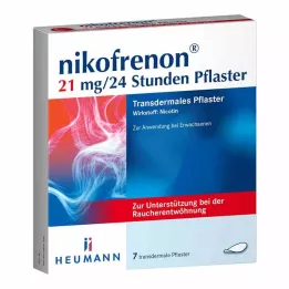 NIKOFRENON 21 mg/24 timmar depotplåster, 7 st