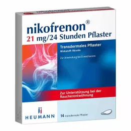 NIKOFRENON 21 mg/24 timmar depotplåster, 14 st
