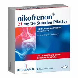 NIKOFRENON 21 mg/24 timmar depotplåster, 28 st