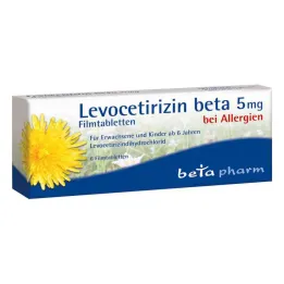 Levocetirizin beta 5 mg filmdragerade tabletter (6 stycken)