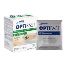 OPTIFAST Sopppotatis-purjolökspulver, 8X55 g