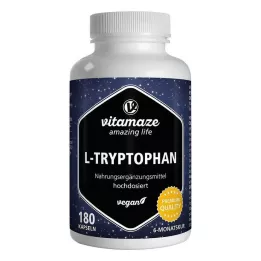 L-TRYPTOPHAN 500 mg högdos veganska kapslar, 180 st