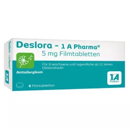 DESLORA-1A Pharma 5 mg filmdragerade tabletter, 6 st