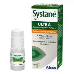 SYSTANE ULTRA Vätmedel för ögonlock utan konserveringsmedel, 10 ml